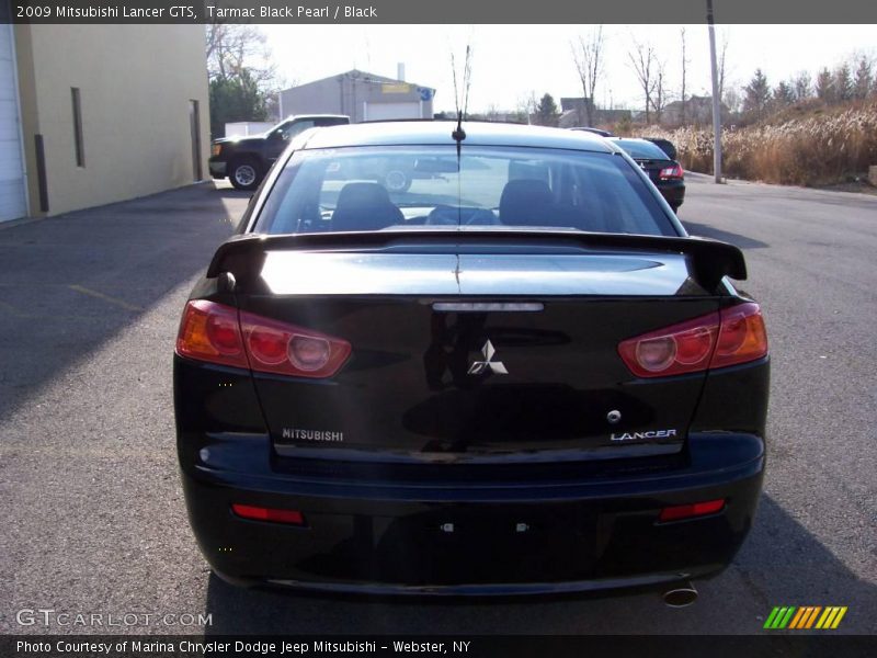 Tarmac Black Pearl / Black 2009 Mitsubishi Lancer GTS