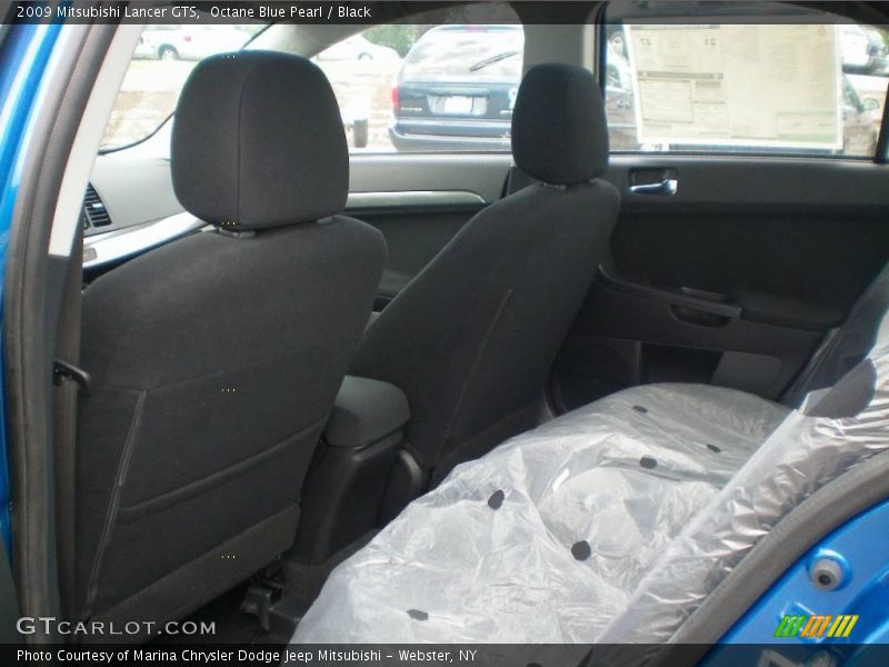 Octane Blue Pearl / Black 2009 Mitsubishi Lancer GTS