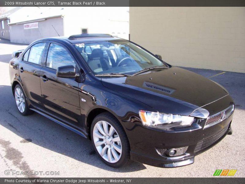 Tarmac Black Pearl / Black 2009 Mitsubishi Lancer GTS