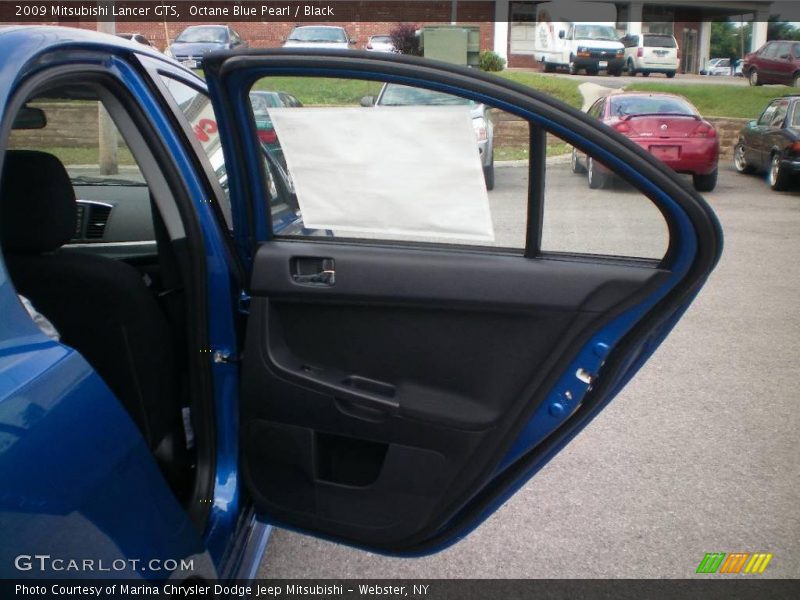 Octane Blue Pearl / Black 2009 Mitsubishi Lancer GTS