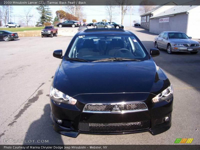 Tarmac Black Pearl / Black 2009 Mitsubishi Lancer GTS