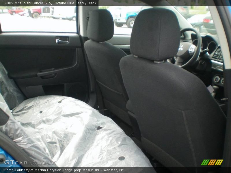 Octane Blue Pearl / Black 2009 Mitsubishi Lancer GTS