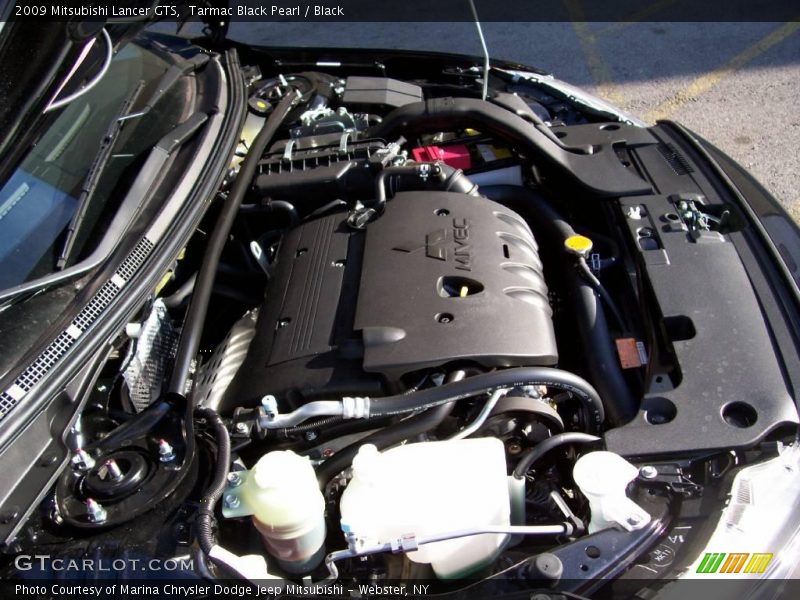 Tarmac Black Pearl / Black 2009 Mitsubishi Lancer GTS