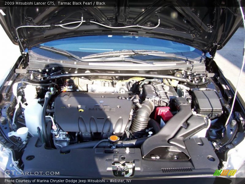 Tarmac Black Pearl / Black 2009 Mitsubishi Lancer GTS