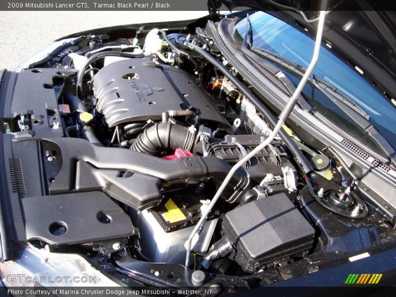 Tarmac Black Pearl / Black 2009 Mitsubishi Lancer GTS