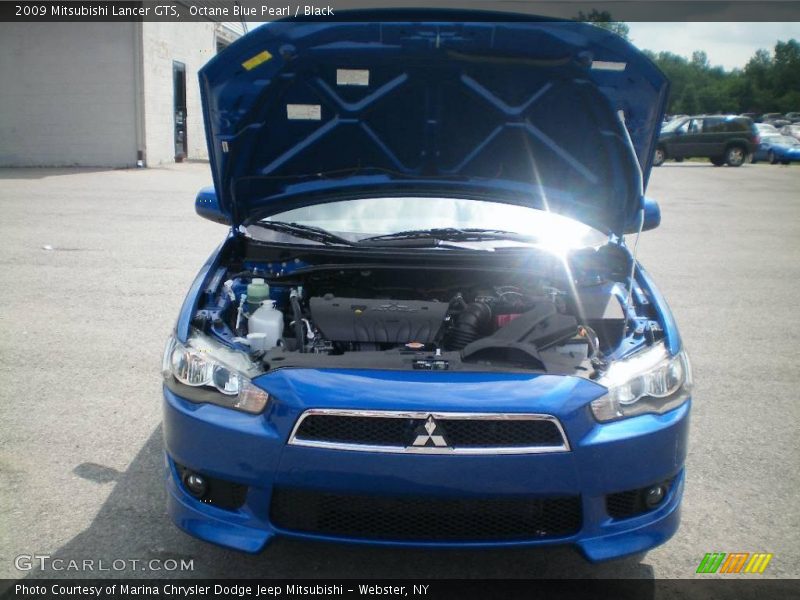 Octane Blue Pearl / Black 2009 Mitsubishi Lancer GTS