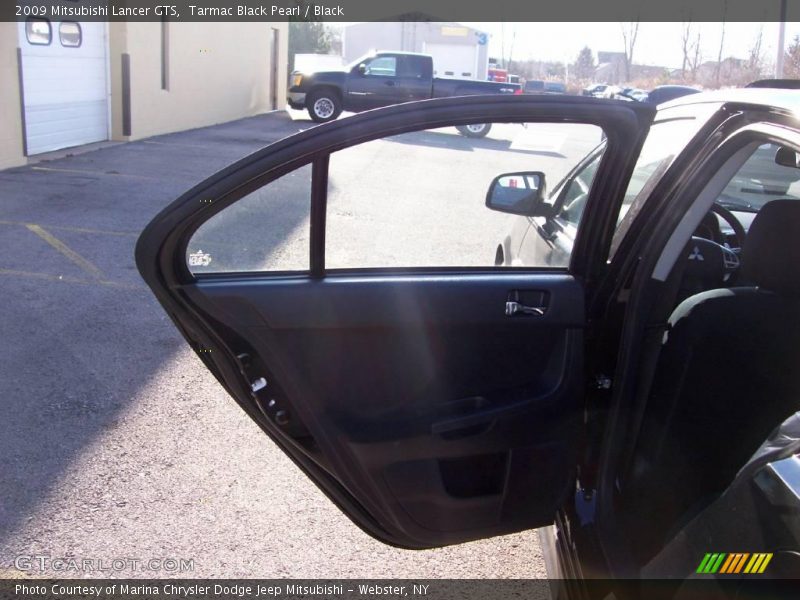 Tarmac Black Pearl / Black 2009 Mitsubishi Lancer GTS