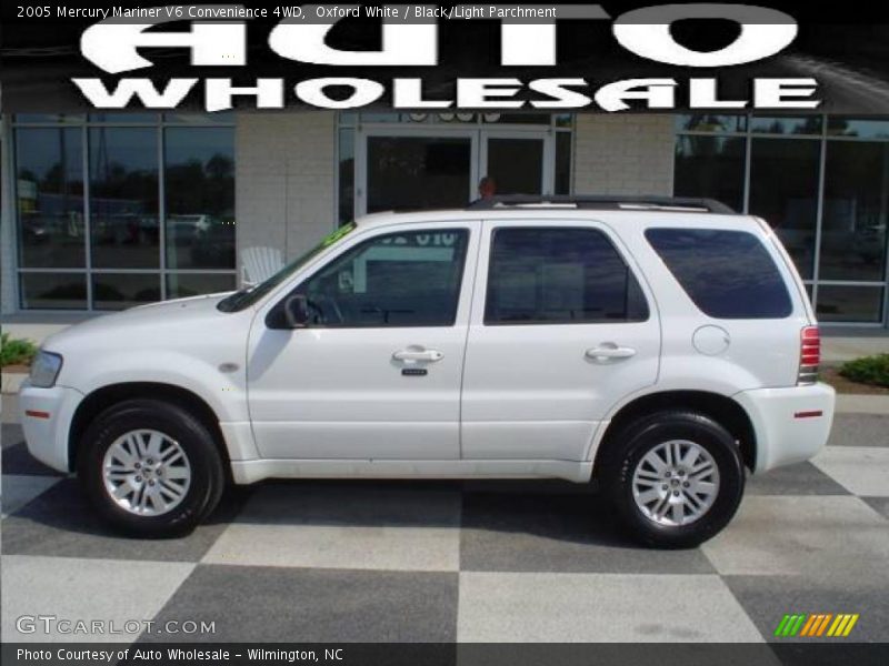 Oxford White / Black/Light Parchment 2005 Mercury Mariner V6 Convenience 4WD