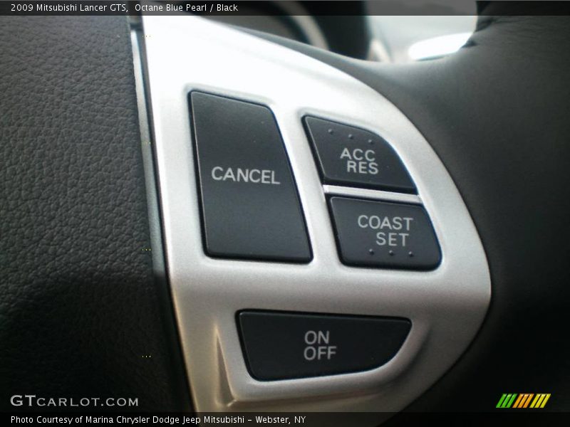 Octane Blue Pearl / Black 2009 Mitsubishi Lancer GTS