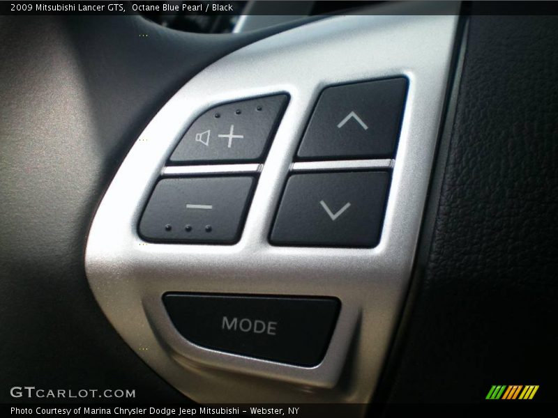 Octane Blue Pearl / Black 2009 Mitsubishi Lancer GTS
