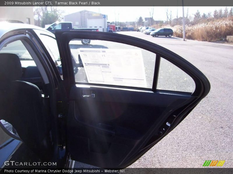 Tarmac Black Pearl / Black 2009 Mitsubishi Lancer GTS