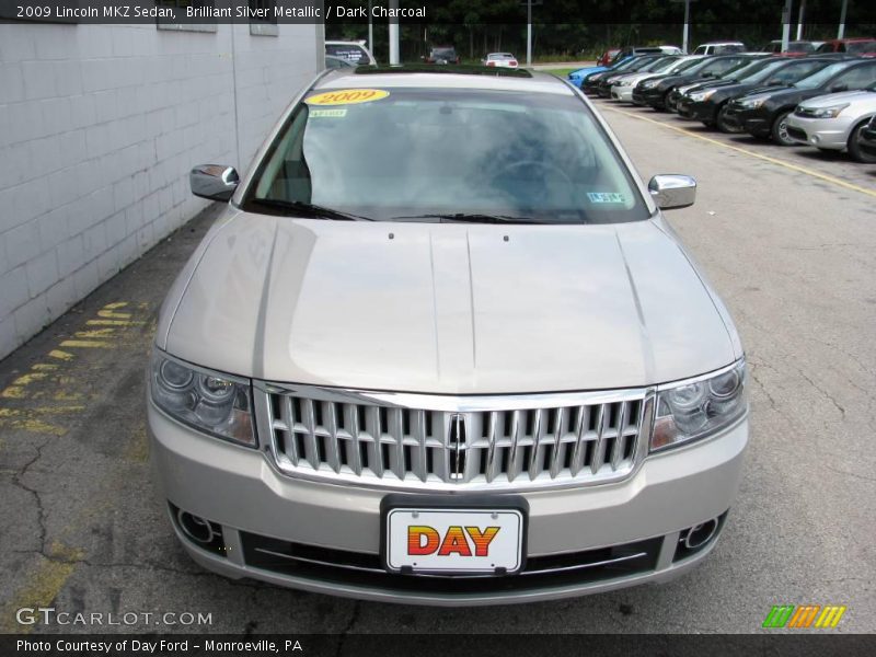 Brilliant Silver Metallic / Dark Charcoal 2009 Lincoln MKZ Sedan