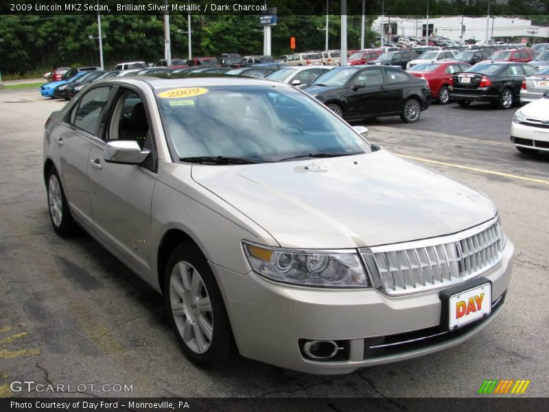 Brilliant Silver Metallic / Dark Charcoal 2009 Lincoln MKZ Sedan
