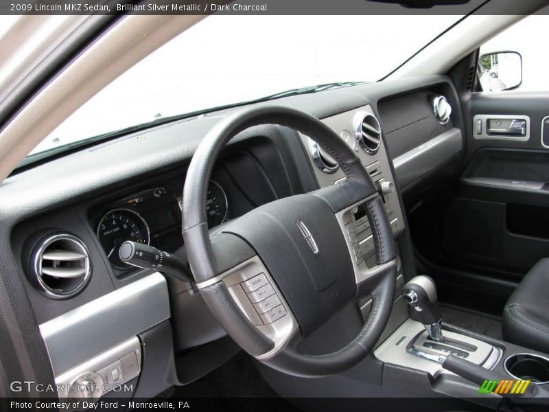 Brilliant Silver Metallic / Dark Charcoal 2009 Lincoln MKZ Sedan