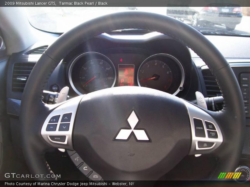 Tarmac Black Pearl / Black 2009 Mitsubishi Lancer GTS