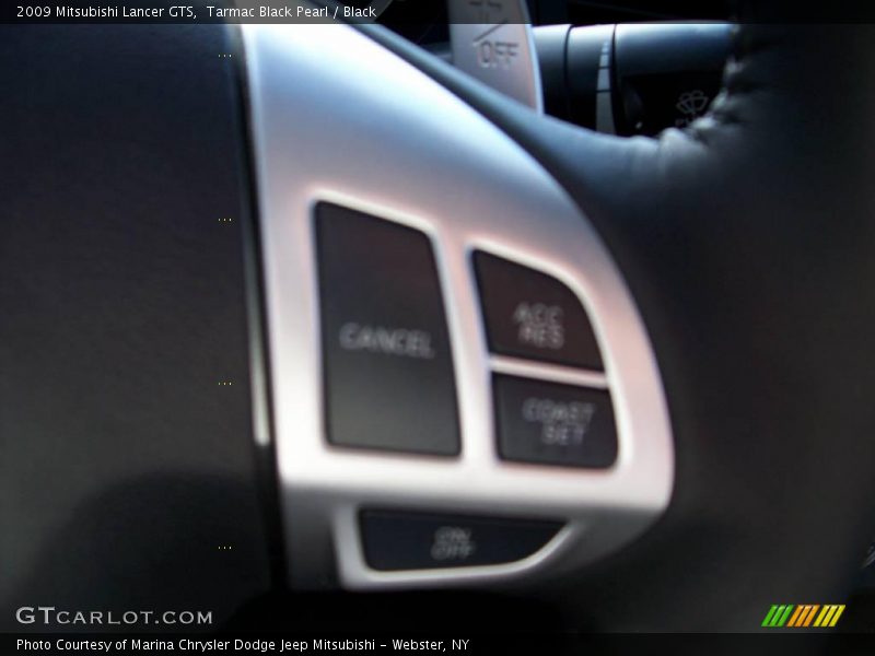 Tarmac Black Pearl / Black 2009 Mitsubishi Lancer GTS