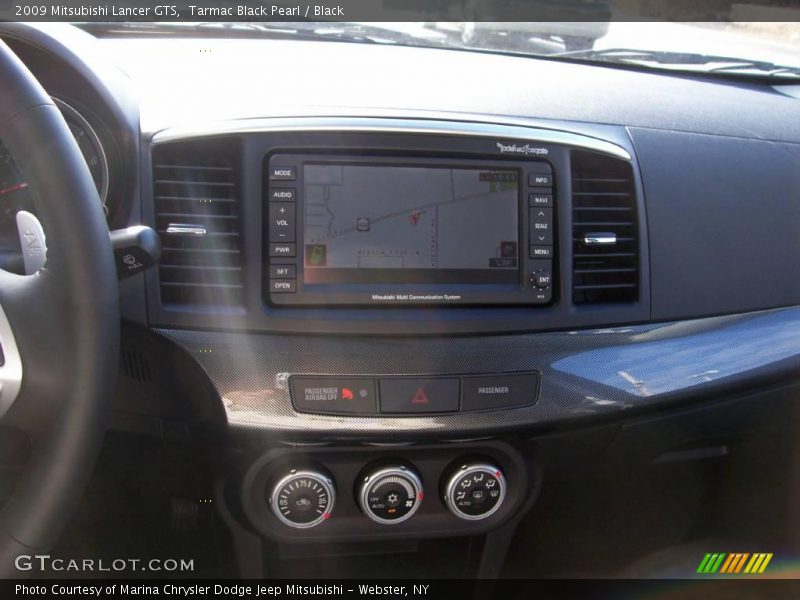 Tarmac Black Pearl / Black 2009 Mitsubishi Lancer GTS