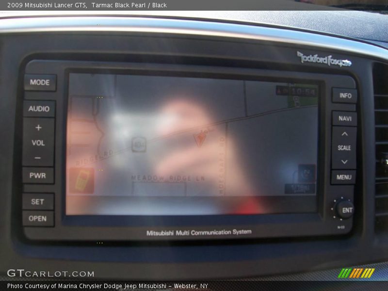 Tarmac Black Pearl / Black 2009 Mitsubishi Lancer GTS