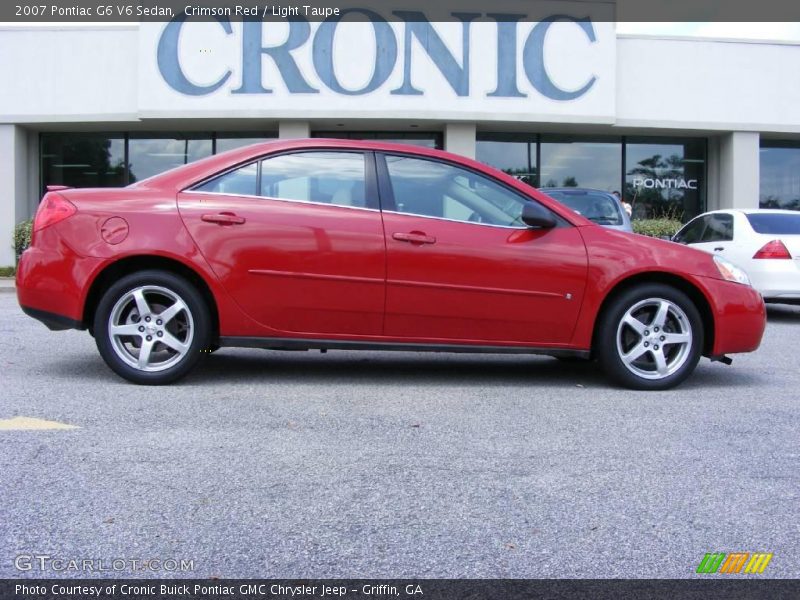 Crimson Red / Light Taupe 2007 Pontiac G6 V6 Sedan