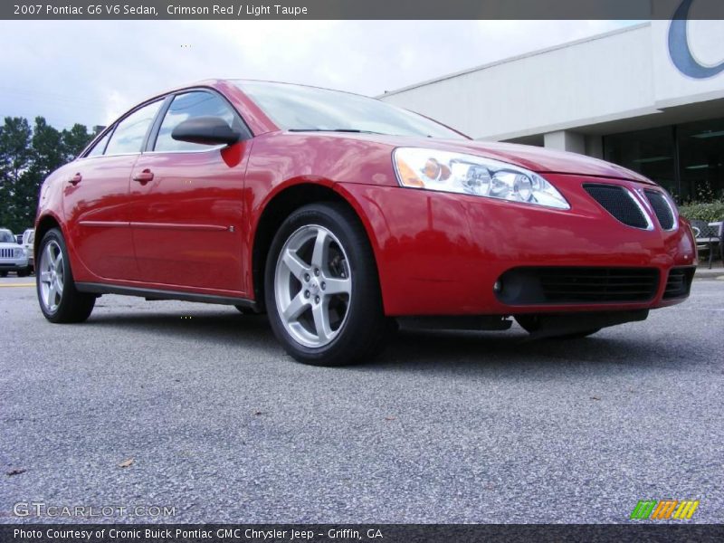 Crimson Red / Light Taupe 2007 Pontiac G6 V6 Sedan
