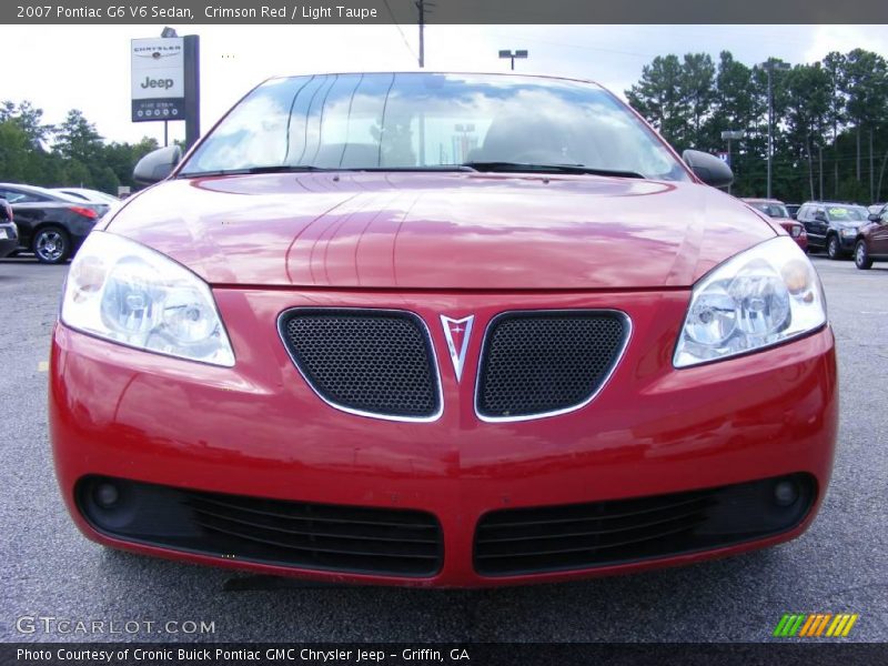 Crimson Red / Light Taupe 2007 Pontiac G6 V6 Sedan