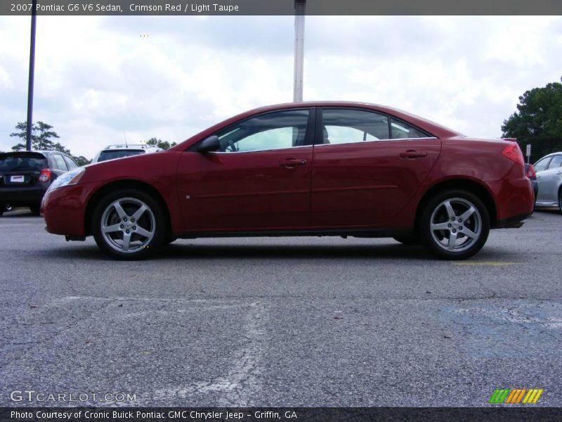 Crimson Red / Light Taupe 2007 Pontiac G6 V6 Sedan