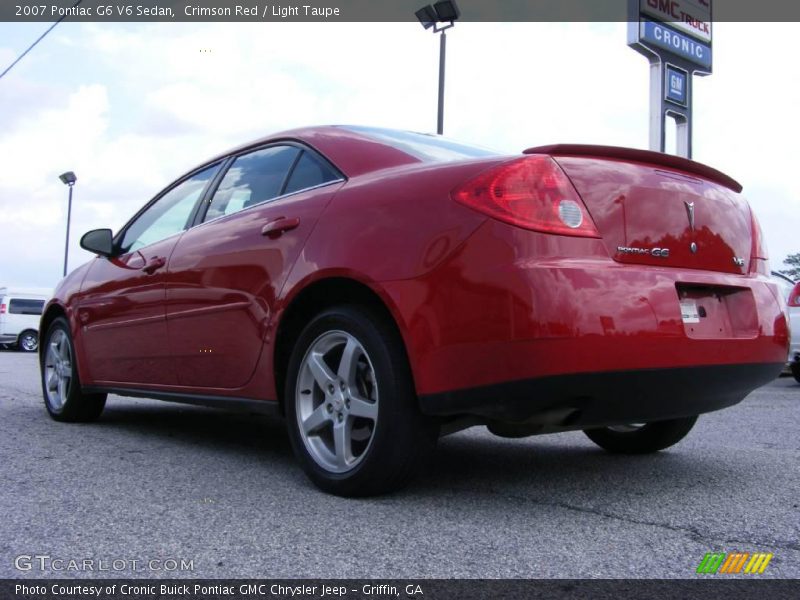 Crimson Red / Light Taupe 2007 Pontiac G6 V6 Sedan