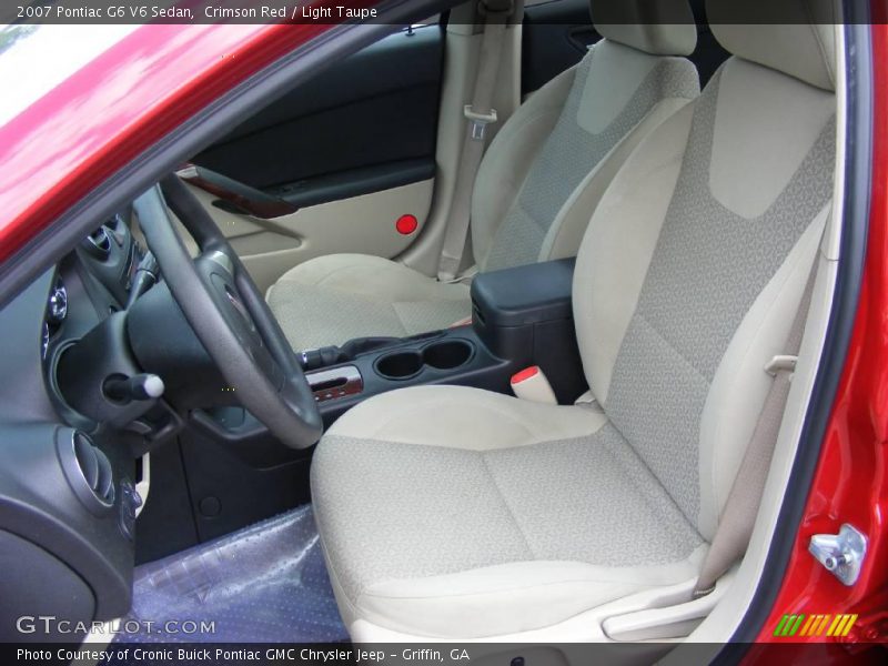 Crimson Red / Light Taupe 2007 Pontiac G6 V6 Sedan