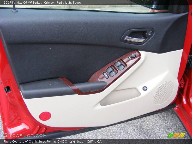 Crimson Red / Light Taupe 2007 Pontiac G6 V6 Sedan