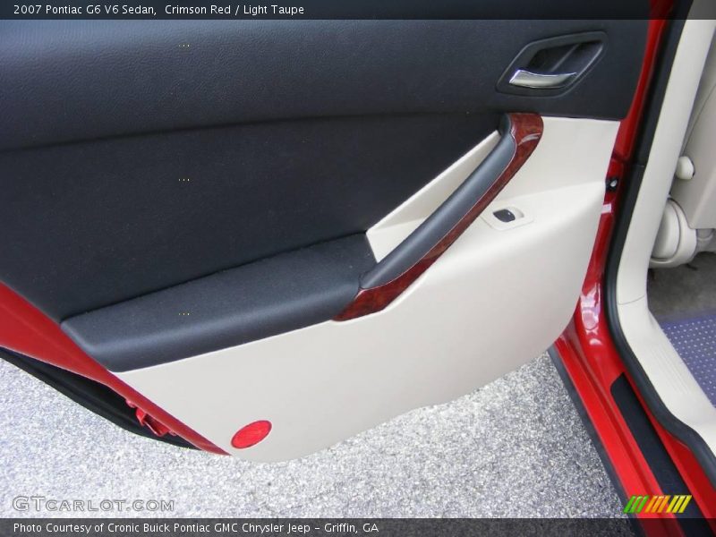 Crimson Red / Light Taupe 2007 Pontiac G6 V6 Sedan