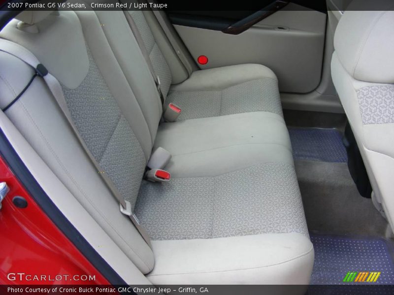 Crimson Red / Light Taupe 2007 Pontiac G6 V6 Sedan