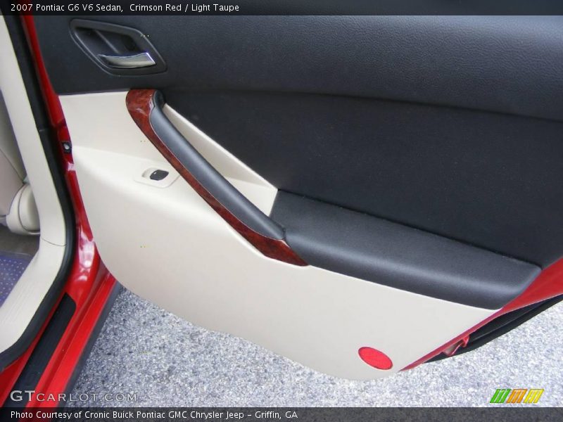 Crimson Red / Light Taupe 2007 Pontiac G6 V6 Sedan