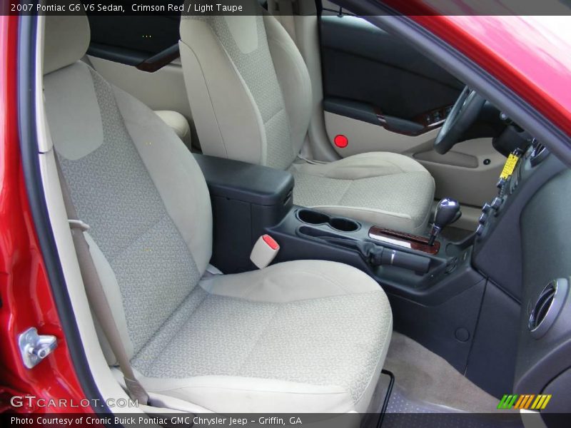 Crimson Red / Light Taupe 2007 Pontiac G6 V6 Sedan