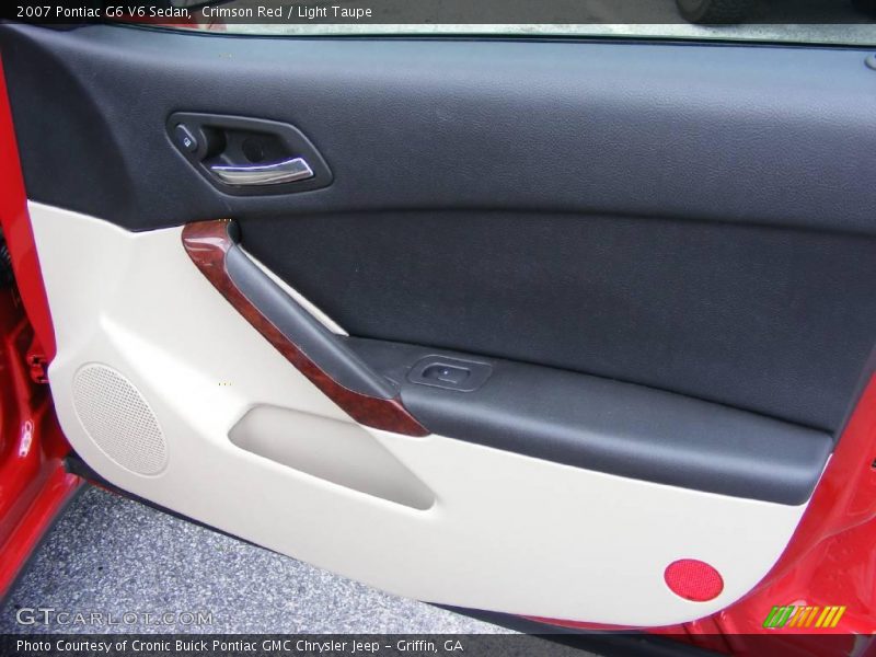 Crimson Red / Light Taupe 2007 Pontiac G6 V6 Sedan