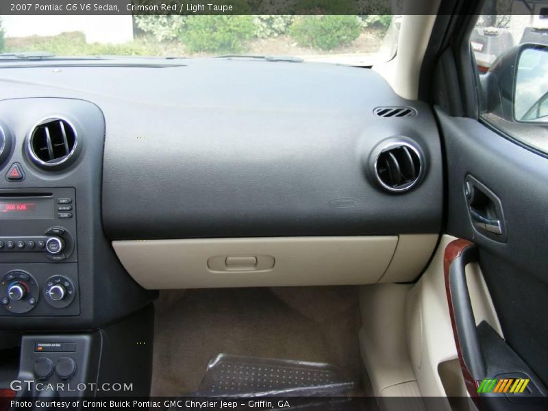 Crimson Red / Light Taupe 2007 Pontiac G6 V6 Sedan