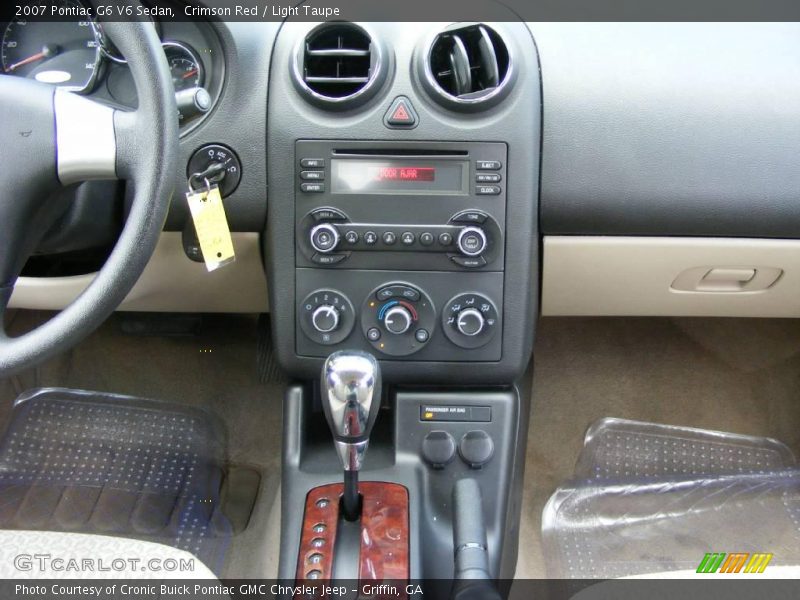 Crimson Red / Light Taupe 2007 Pontiac G6 V6 Sedan