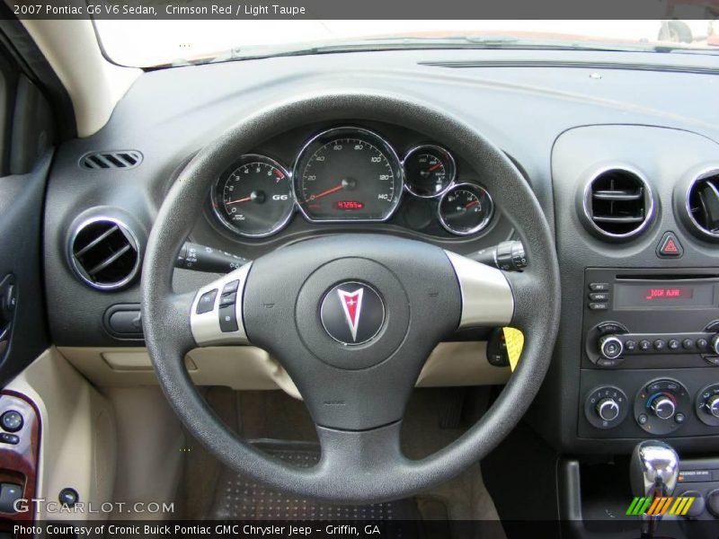 Crimson Red / Light Taupe 2007 Pontiac G6 V6 Sedan