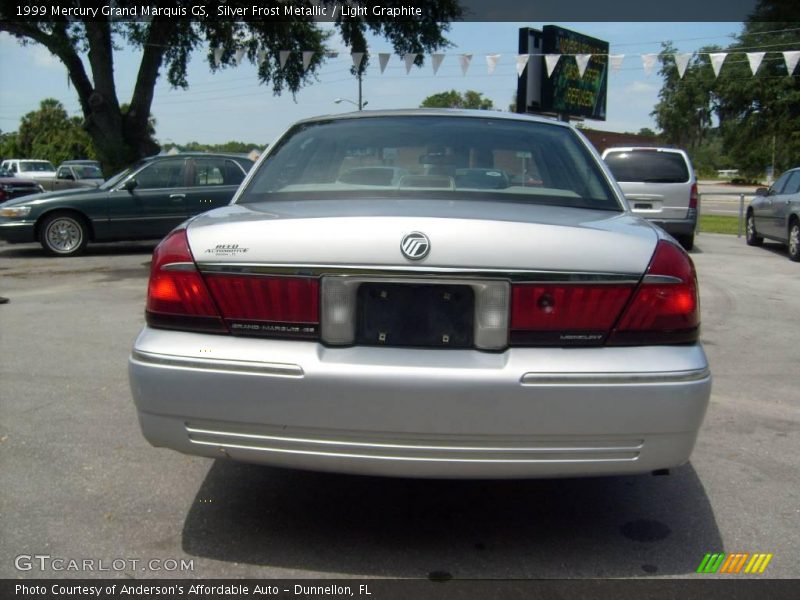 Silver Frost Metallic / Light Graphite 1999 Mercury Grand Marquis GS