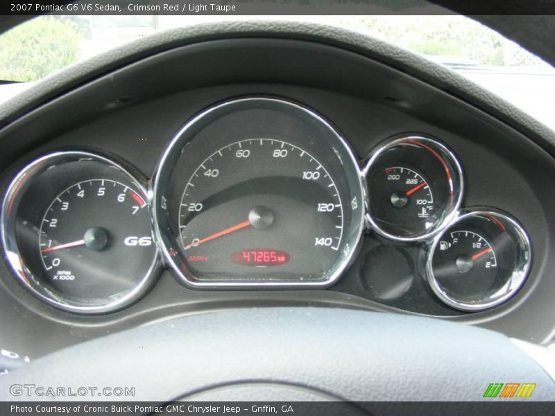 Crimson Red / Light Taupe 2007 Pontiac G6 V6 Sedan