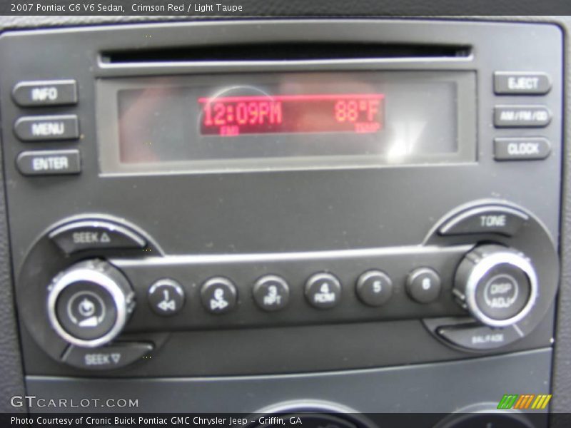 Crimson Red / Light Taupe 2007 Pontiac G6 V6 Sedan