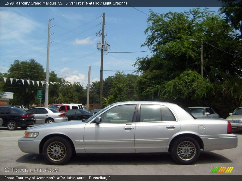 Silver Frost Metallic / Light Graphite 1999 Mercury Grand Marquis GS