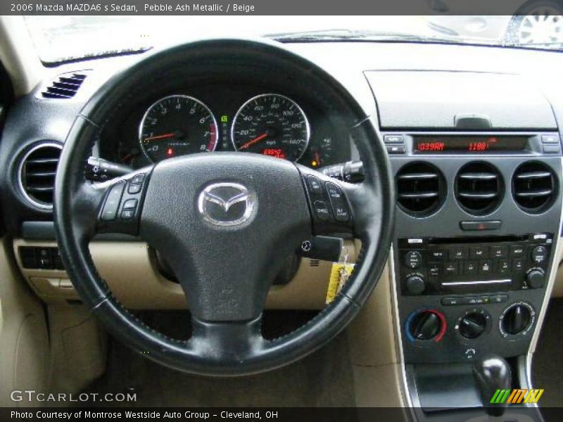 Pebble Ash Metallic / Beige 2006 Mazda MAZDA6 s Sedan