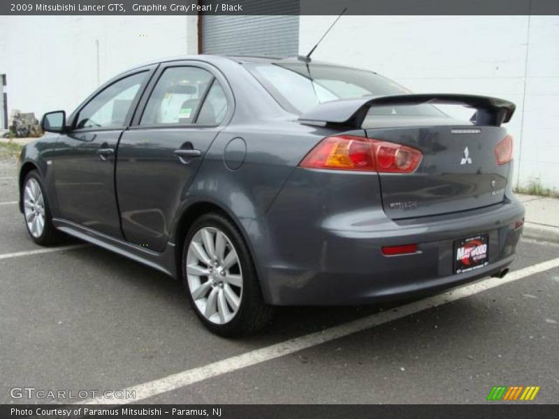 Graphite Gray Pearl / Black 2009 Mitsubishi Lancer GTS