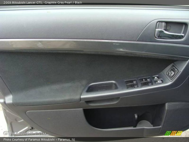 Graphite Gray Pearl / Black 2009 Mitsubishi Lancer GTS