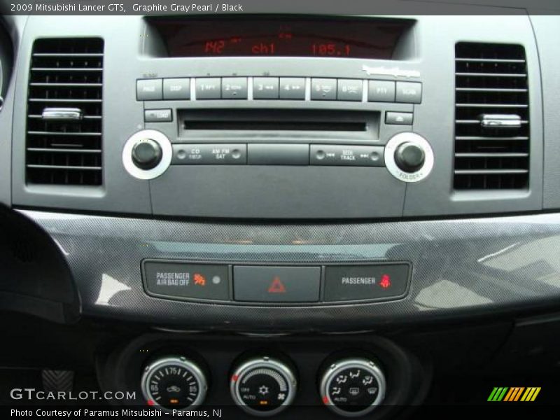 Graphite Gray Pearl / Black 2009 Mitsubishi Lancer GTS