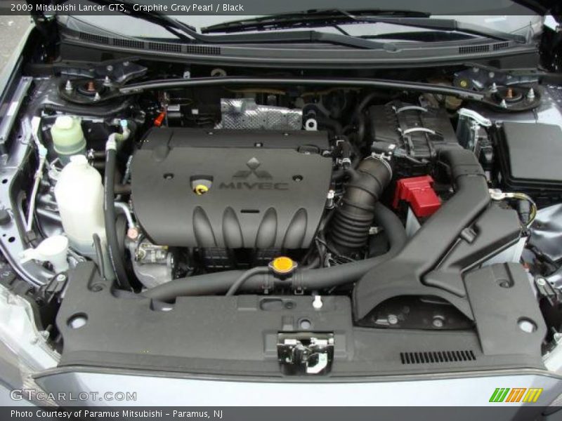 Graphite Gray Pearl / Black 2009 Mitsubishi Lancer GTS