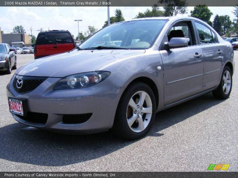Titanium Gray Metallic / Black 2006 Mazda MAZDA3 i Sedan