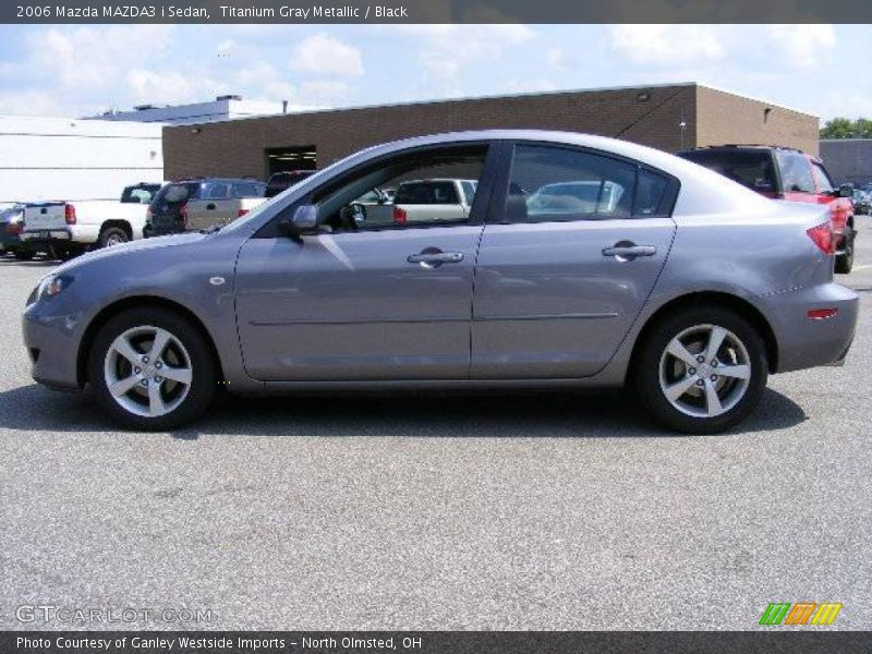 Titanium Gray Metallic / Black 2006 Mazda MAZDA3 i Sedan