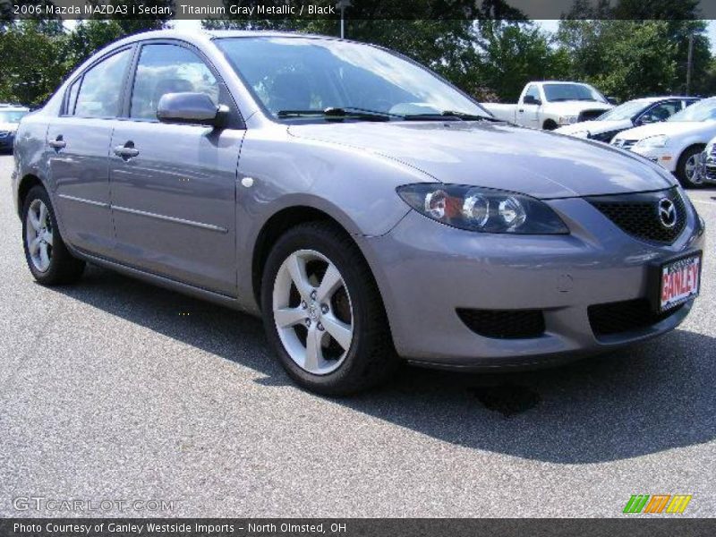 Titanium Gray Metallic / Black 2006 Mazda MAZDA3 i Sedan