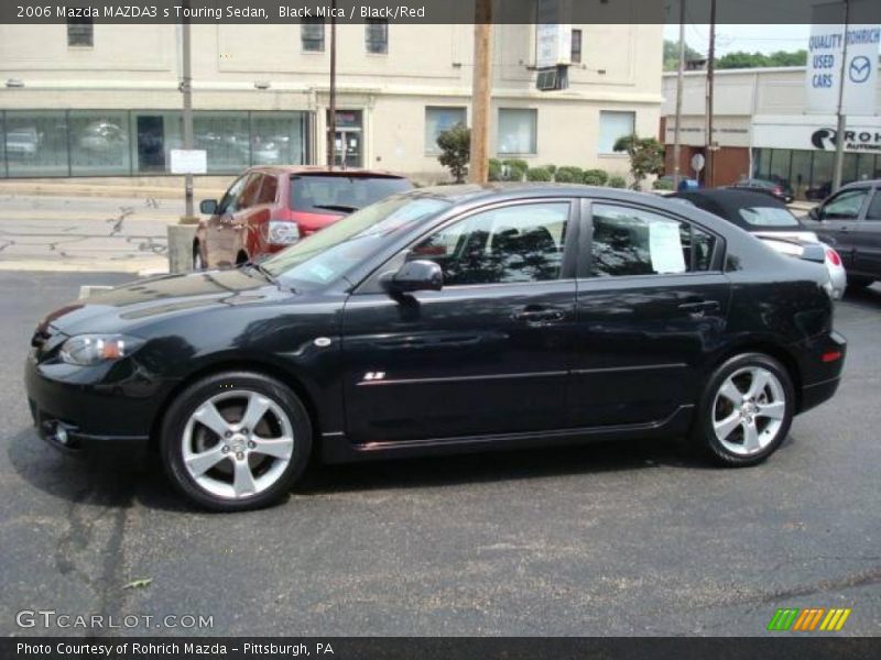 Black Mica / Black/Red 2006 Mazda MAZDA3 s Touring Sedan